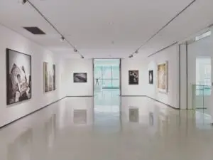 Empty art gallery