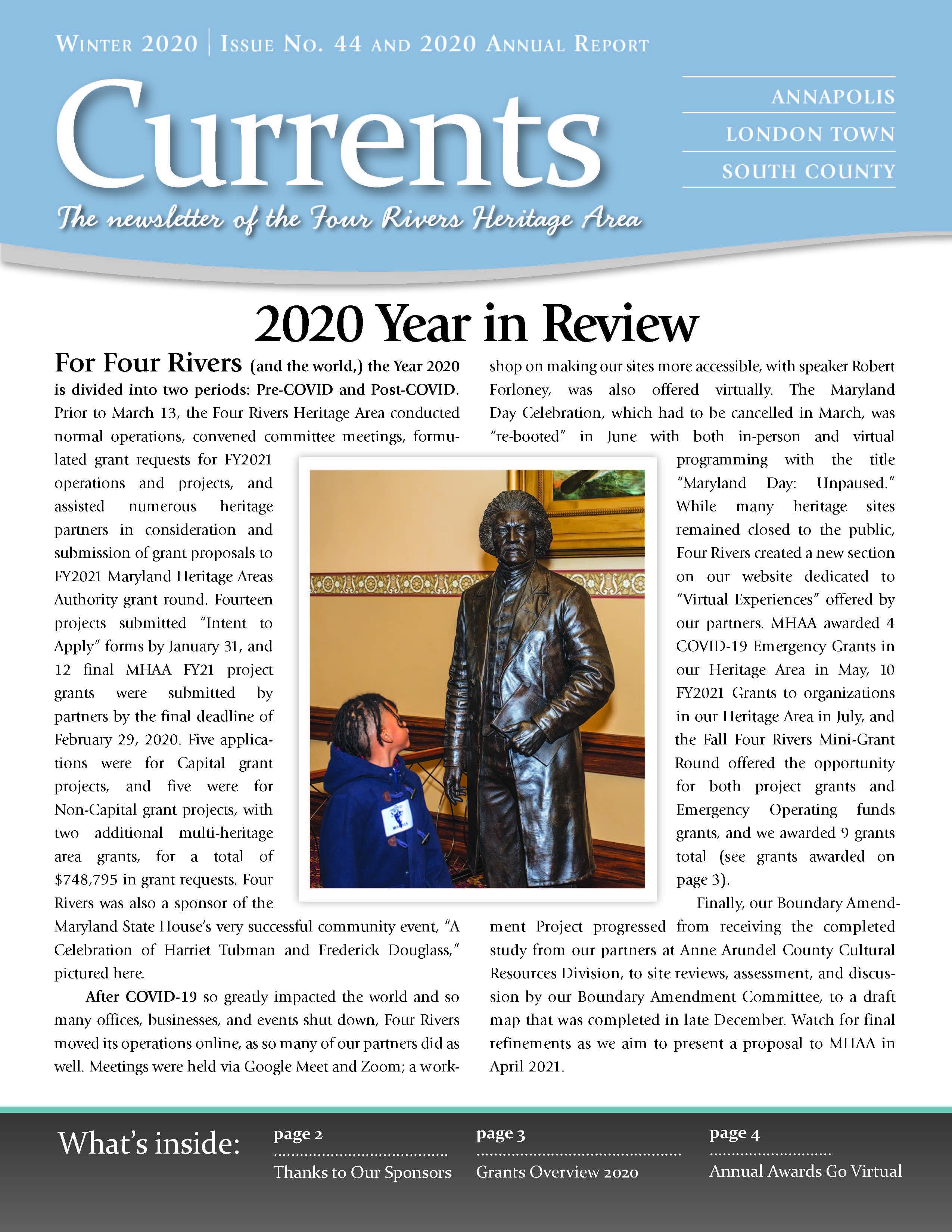Newsletter 44 and 2020 Annual Report Page 1