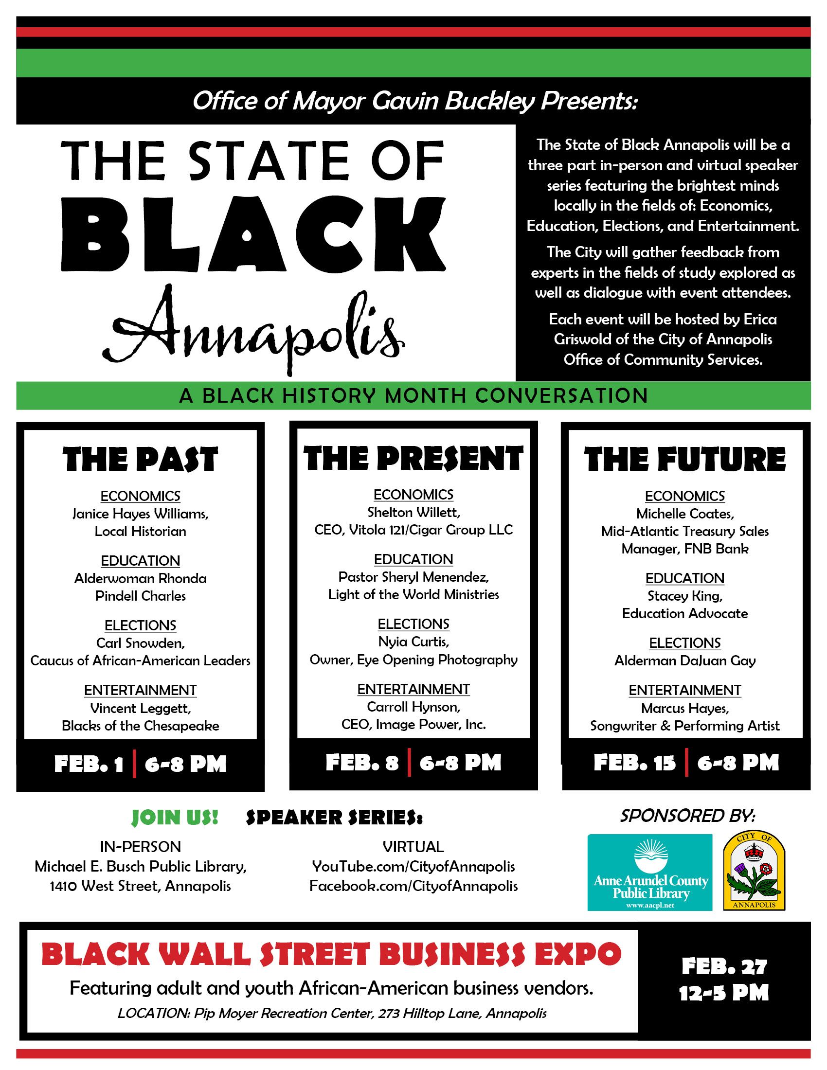 Information about the State of Black Annapolis as outlined in the post