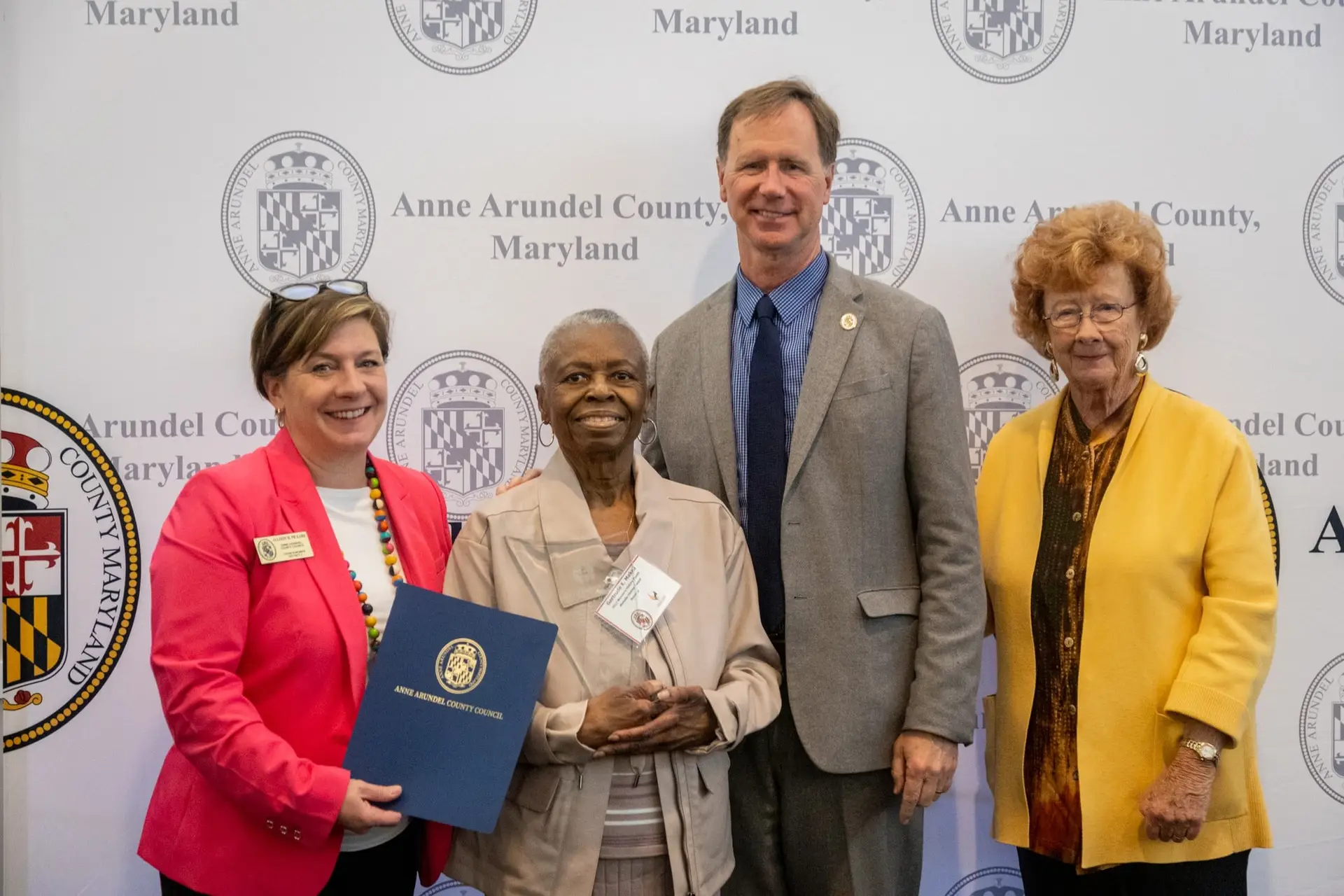 Gertrude with MO Award