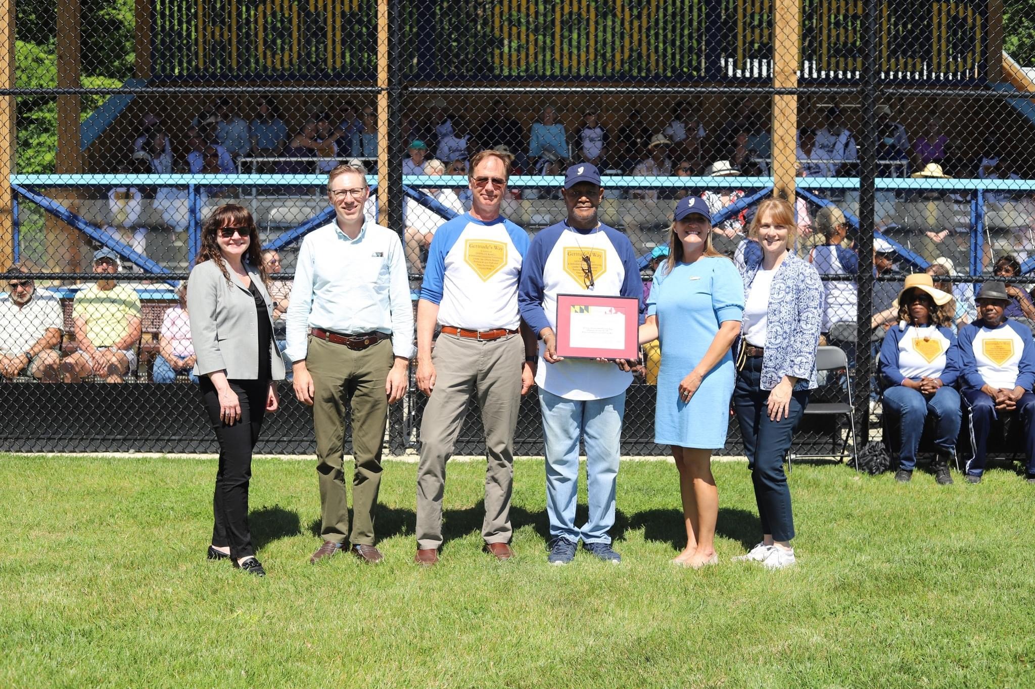 Honorees at ceremony