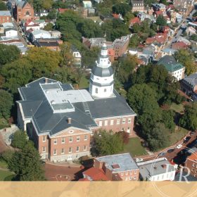 Maryland State House arial view