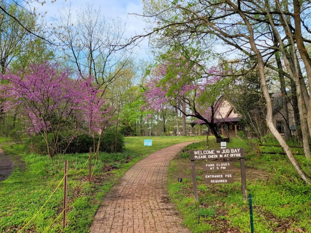 jug bay visitor center sign