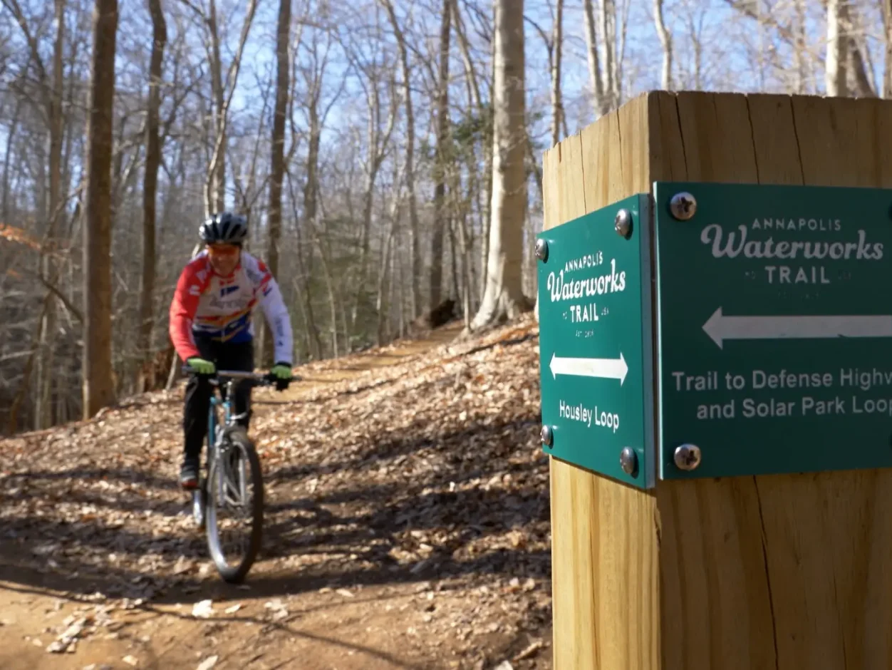 waterworks trail sign